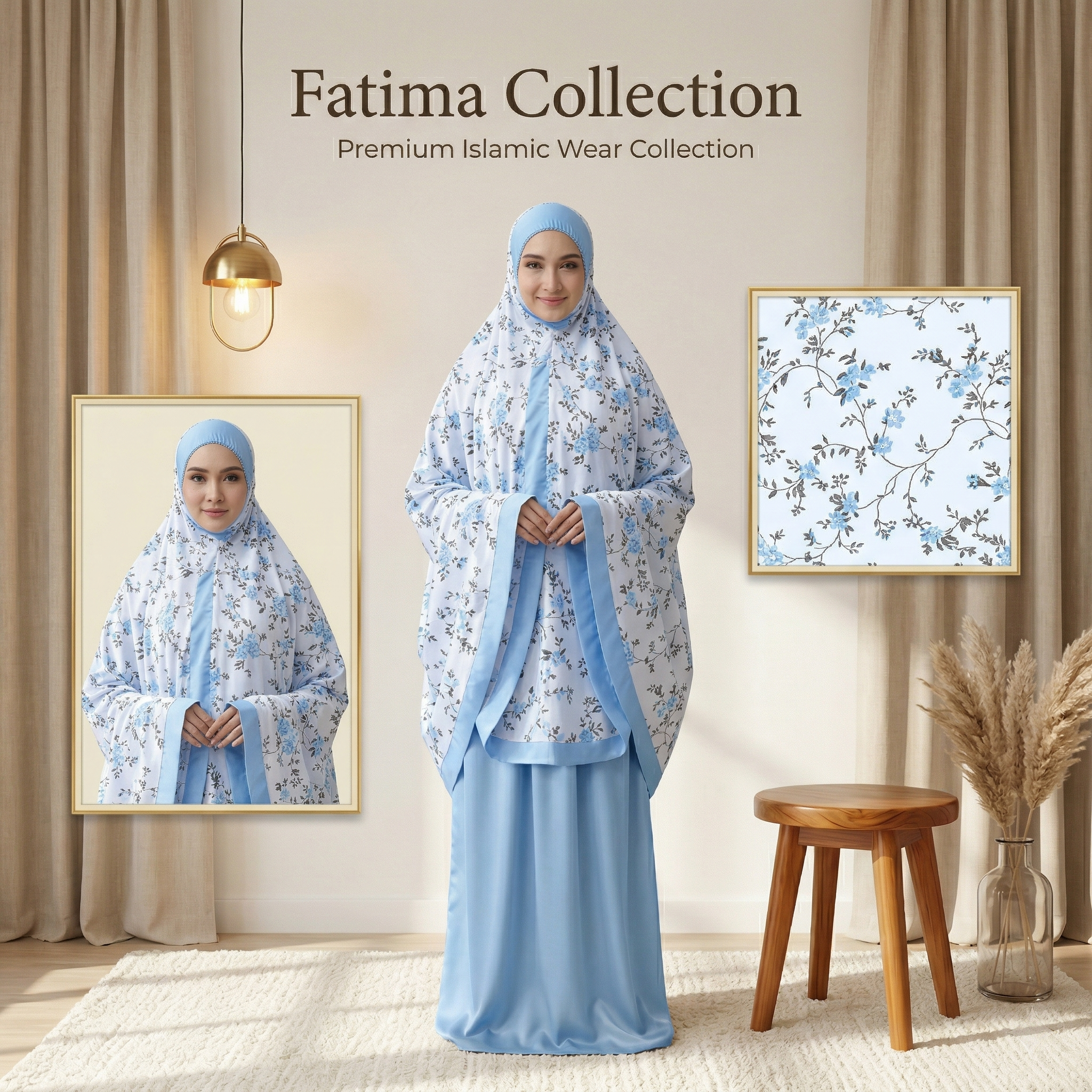 Printed Dewesa Telekung