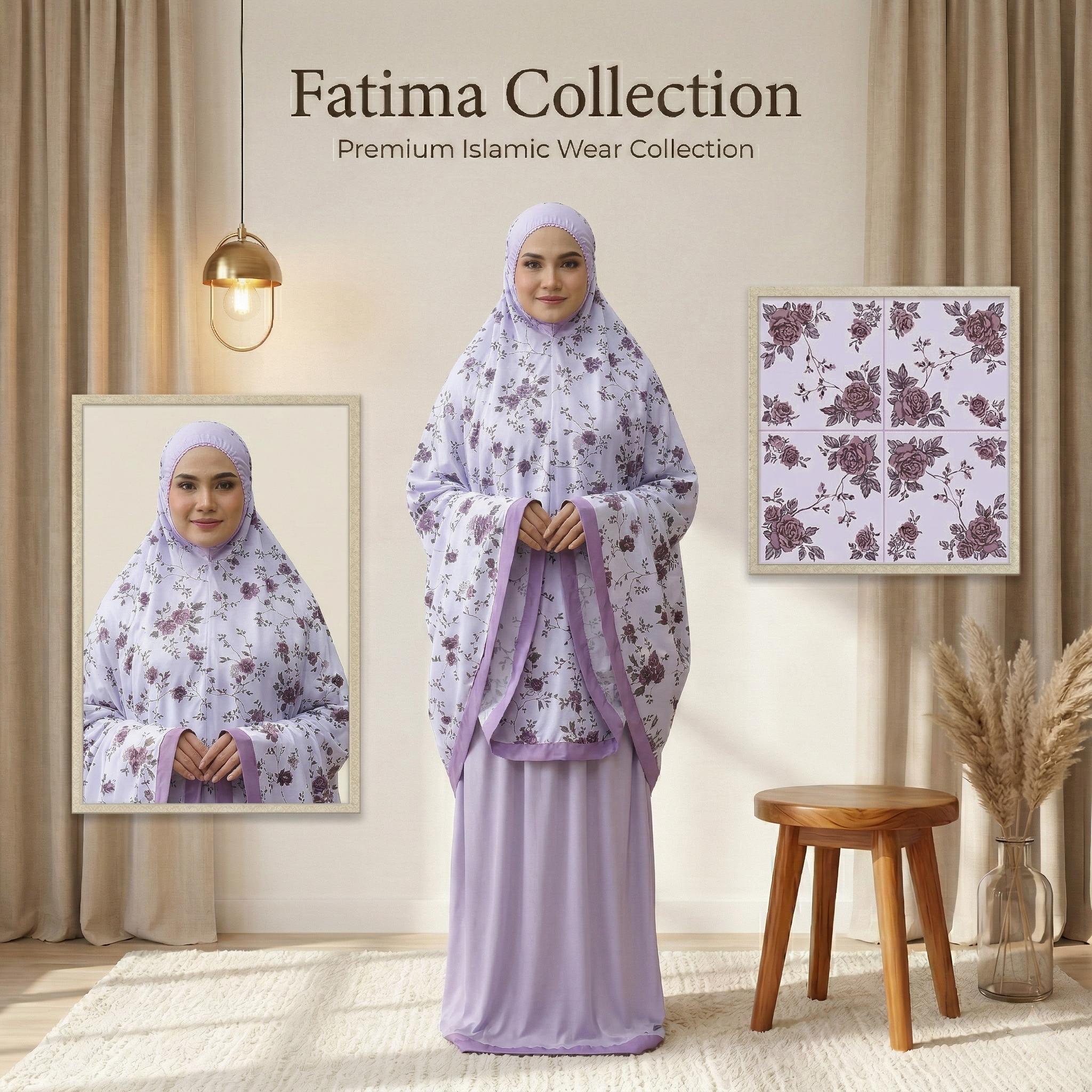 Printed Dewesa Telekung