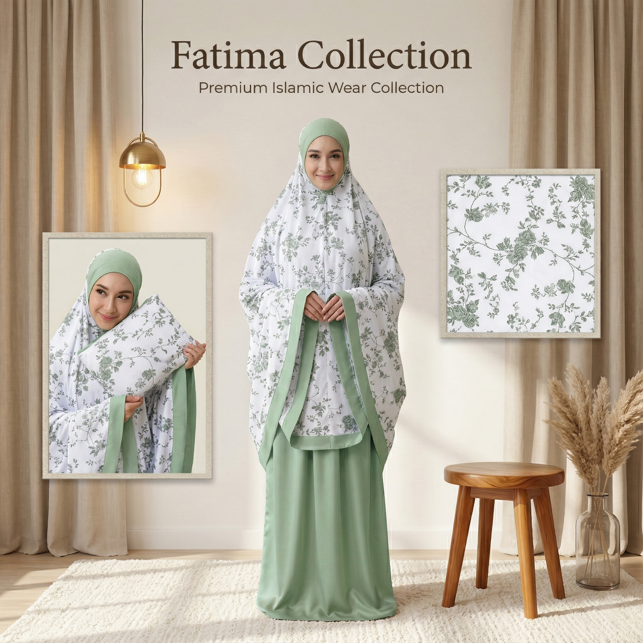 Printed Dewesa Telekung